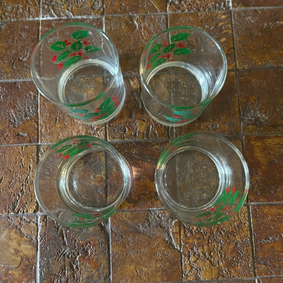 Vintage handmade Christmas glass cups - Picture 9 of 12